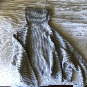 cropped turtle neck sweater